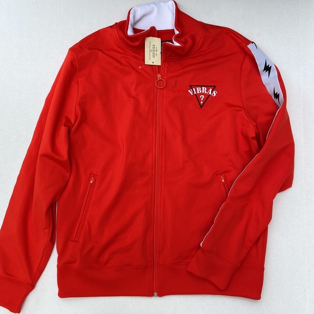 New GUESS GUESS x J Balvin Vibras Logo Track Jacket SZ M - Picture 9 of 12